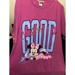 Disney Originals Pink Retro Minnie Mouse One Size Adult Sleep Gown